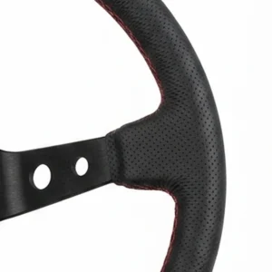 Defender Deep Dish 350mm Leather Steering Wheel Defender Leather Deep Dish Leather Steering Wheel